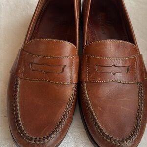Cole Haan Tan Leather Slip-On Loafers carmel or camel color